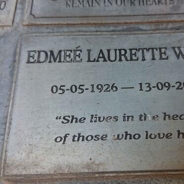 WOOD Edmee Laurette 1926-2003