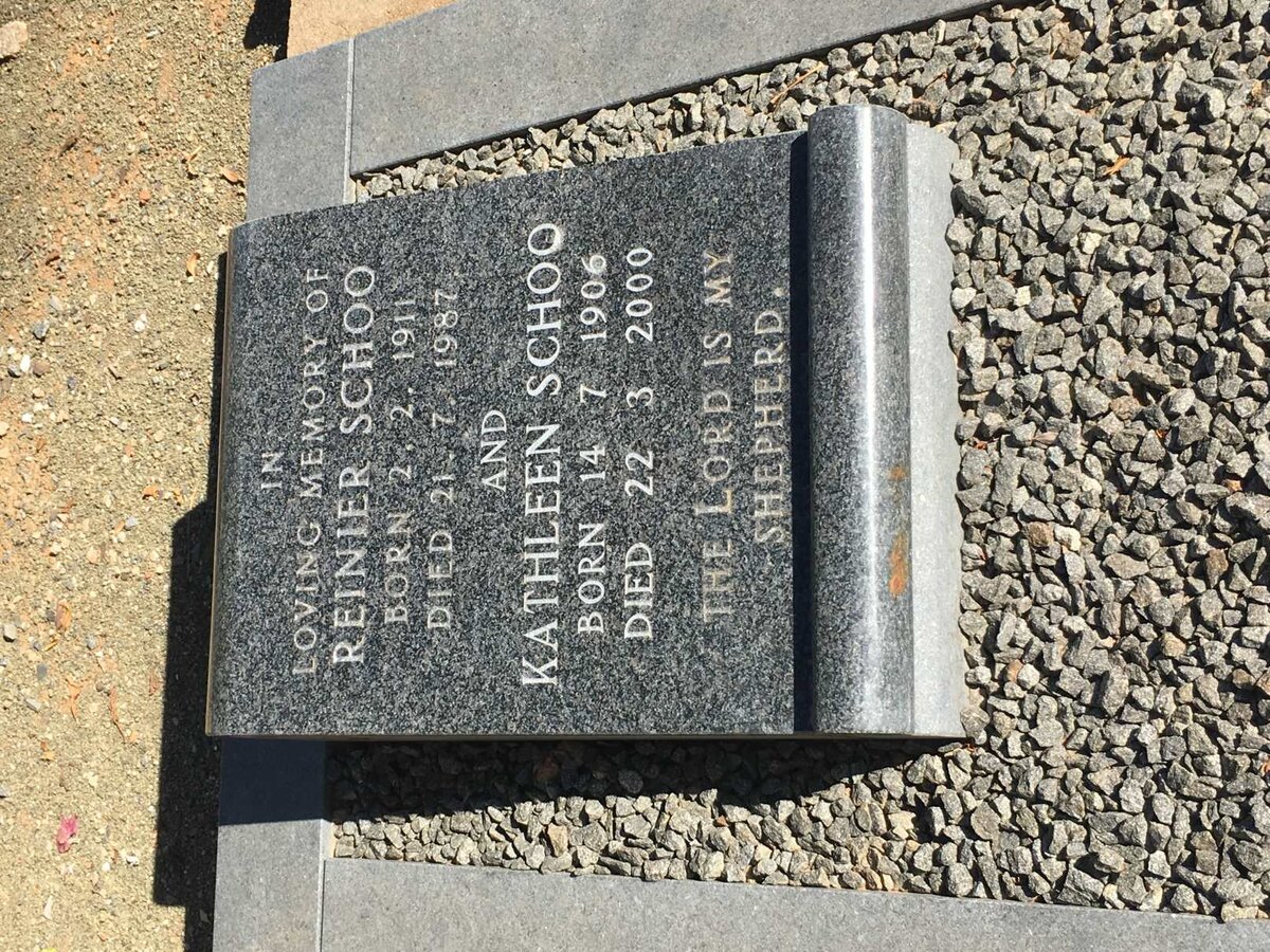 SCHOO Reinier 1911-1987 &amp; Kathleen 1906-2000