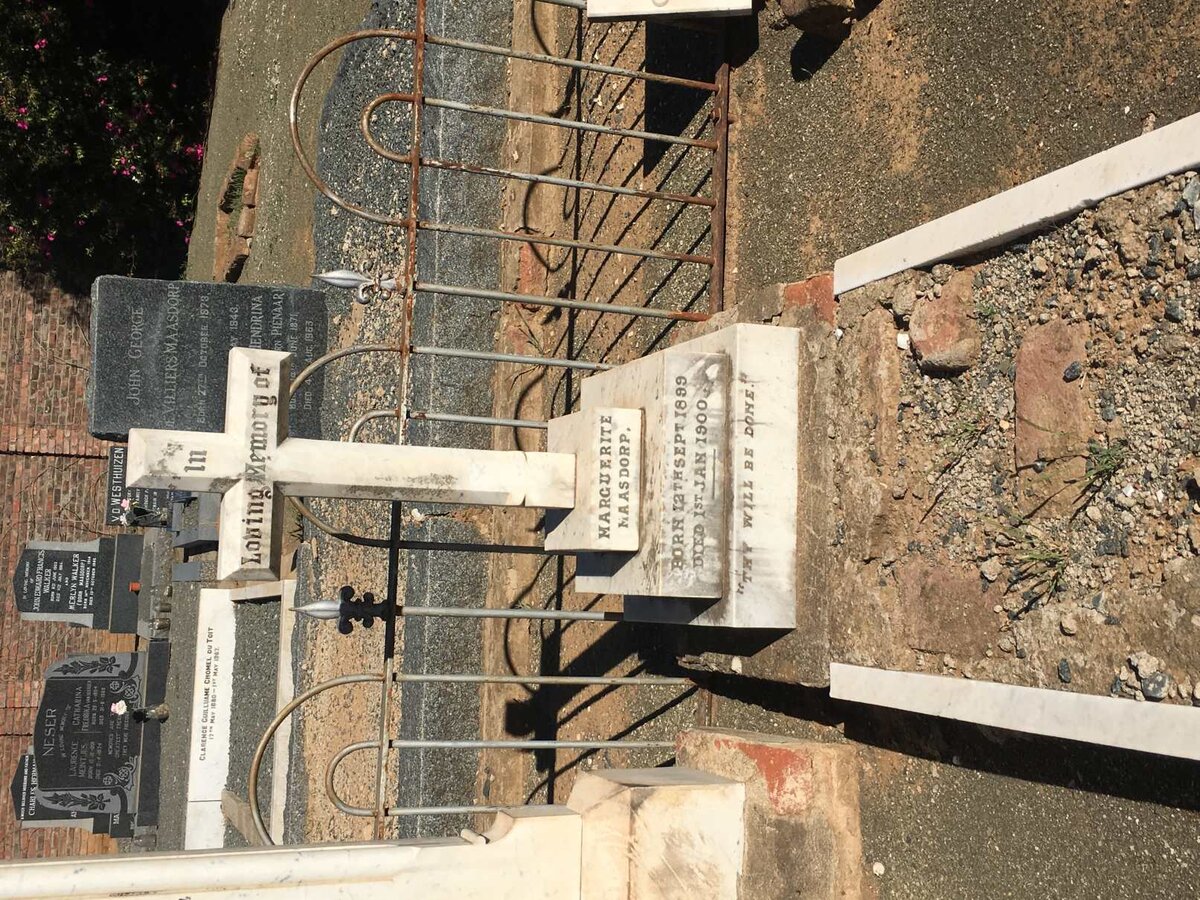 MAASDORP Marguerite 1899-1900