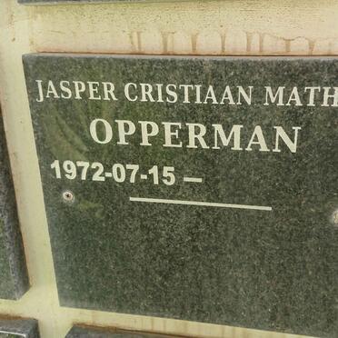 OPPERMAN Jasper Christiaan Mathys 1972-