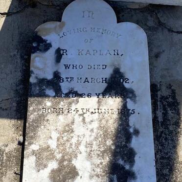 KAPLAN R. 1875-1902