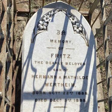 WERTHEIM Fritz 1886-1895