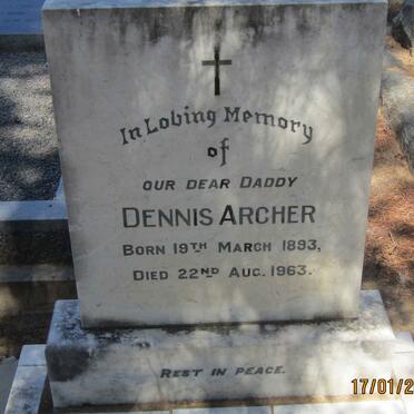 ARCHER Dennis 1893-1963