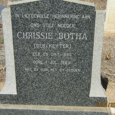 BOTHA Chrissie nee KEYTER 1893-1965