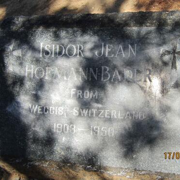 BADER Isidor Jean 1903-1950, HOFFMAN