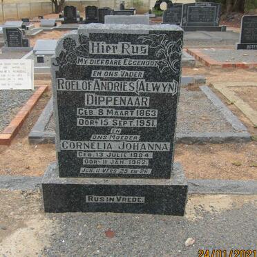 DIPPENAAR Roelof Andries 1863-1951 &amp; Cornelia Johanna 1884-1962