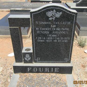 FOURIE Hendrik Johannes 1939-1978