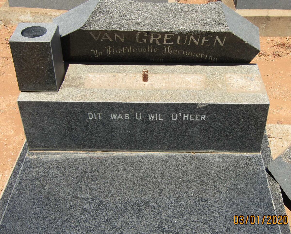 GREUNEN, van