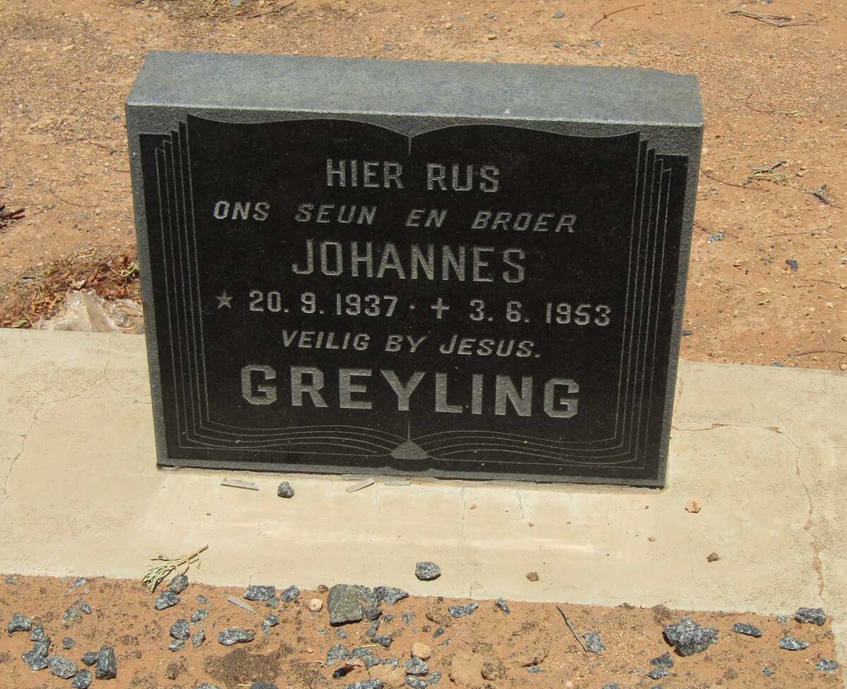 GREYLING Johannes 1937-1953