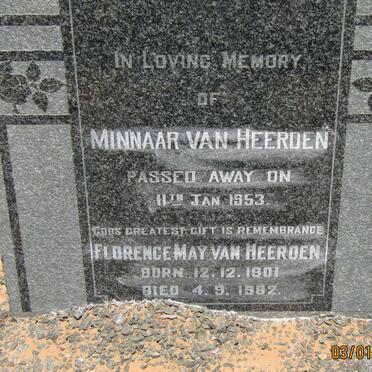 HEERDEN Minnaar, van -1953 &amp; Florence May 1901-1982