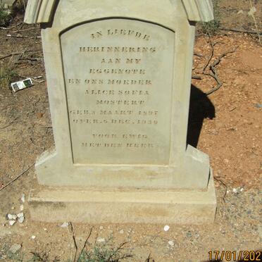 MOSTERT Alice Sofia 1897-1936