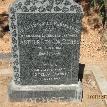 OCHSE Arthur Lennox -1949 &amp; Stella 1904-1986