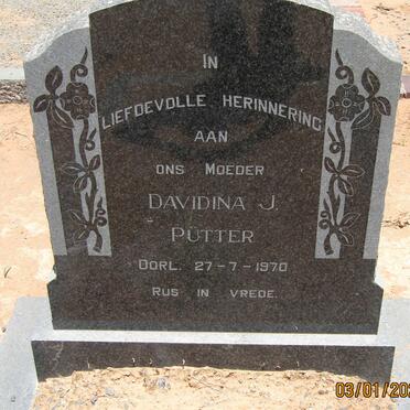 PUTTER Davidina J. -1970