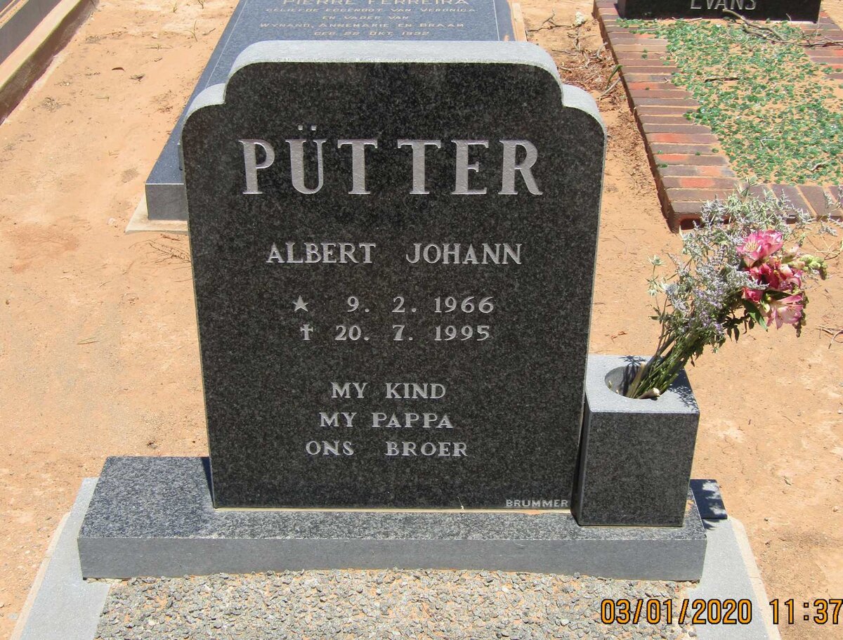 PUTTER Albert Johann 1966-1995