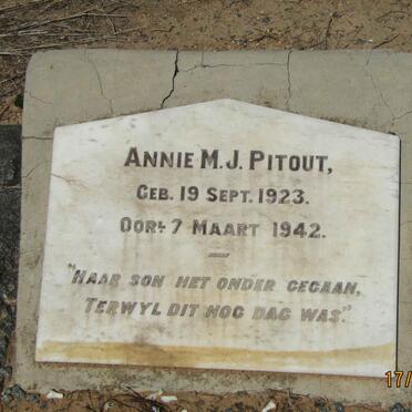 PITOUT Annie M.J. 1923-1942