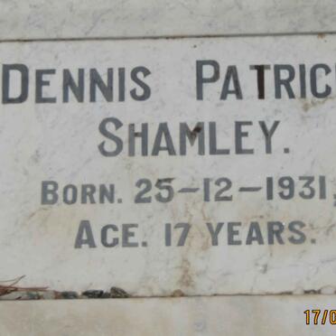 SHAMLEY Dennis Patrick 1931-