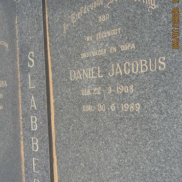 SLABBERT Daniel Jacobus 1908-1989 &amp; Johanna Jacoba 1911-1999 