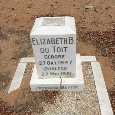 TOIT Elizabeth B., du 1947-1951