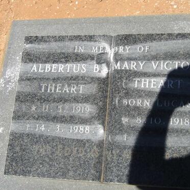 THEART Albertus B. 1919-1988 &amp; Mary Victory LUCAS 1918-
