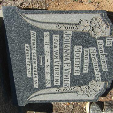 VIVIER Johanna P. nee VAN VEUREN 1873-1953