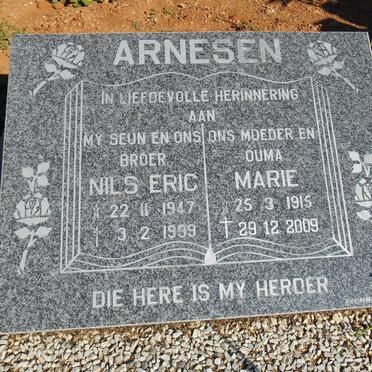 ARNESEN Marie 1915-2009 :: ARNESEN Nils Eric 1947-1999