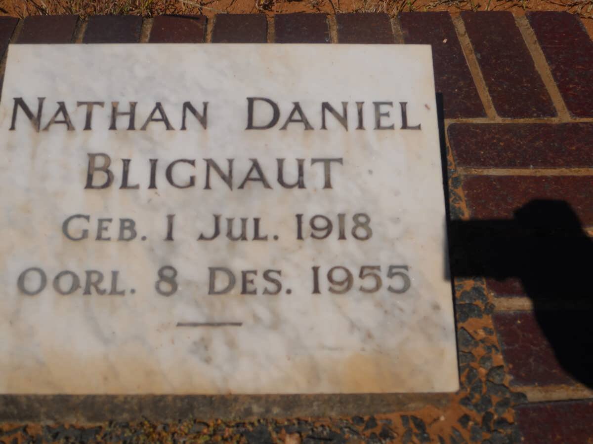 BLIGNAUT Nathan Daniel 1918-1955