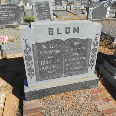 BLOM Rudolph Johannes 1921-1980
