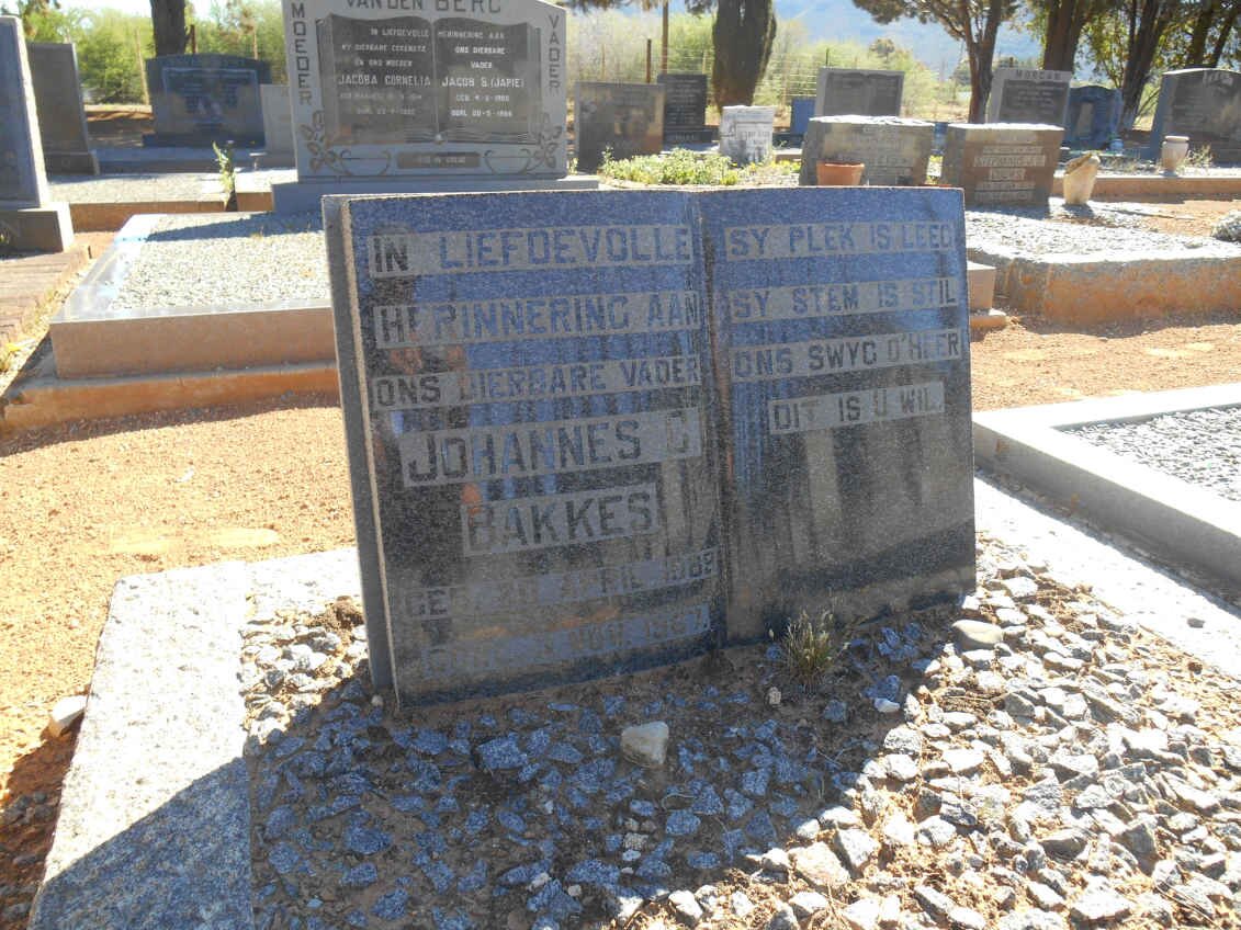 BAKKES Johannes C. 1888-1967