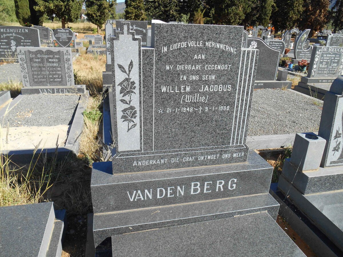 BERG Willem Jacobus, van den 1948-1988