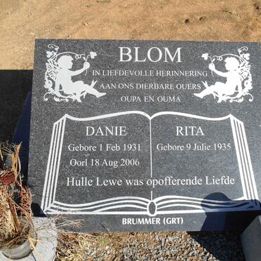 BLOM Danie 1931-2006 &amp; Rita 1935-