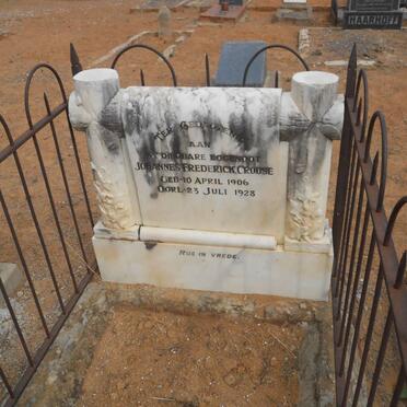 CROUSE Johannes Frederick 1906-1928