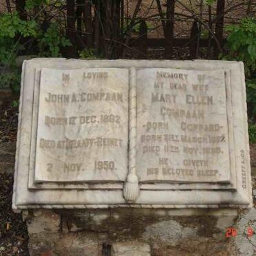 COMPAAN John A. 1862-1950 &amp; Mary Ellen COPPARD 1882 -1935