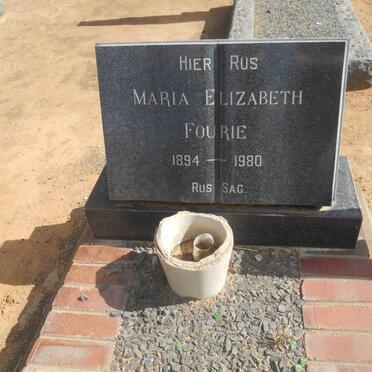 FOURIE Maria Elizabeth 1894-1980