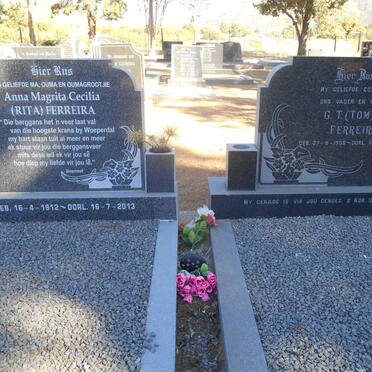 FERREIRA G.T. 1908-1984 &amp; Anna Magrita Cecilia 1912-2013