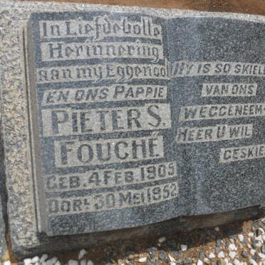 FOUCHE Pieter S. 1905-1952