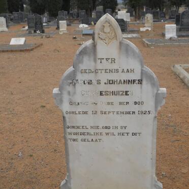 GERMESHUIZEN Jacobus Johannes 1900-1925
