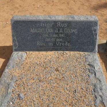 GOUWS Magdalena J.A. -1947