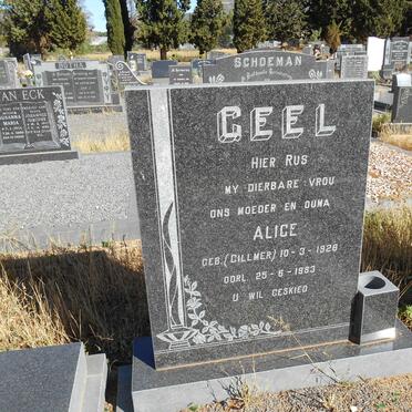 GEEL Alice nee GILLMER 1926-1983