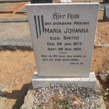 GOUWS Maria Johanna nee SMITH 1873-1961