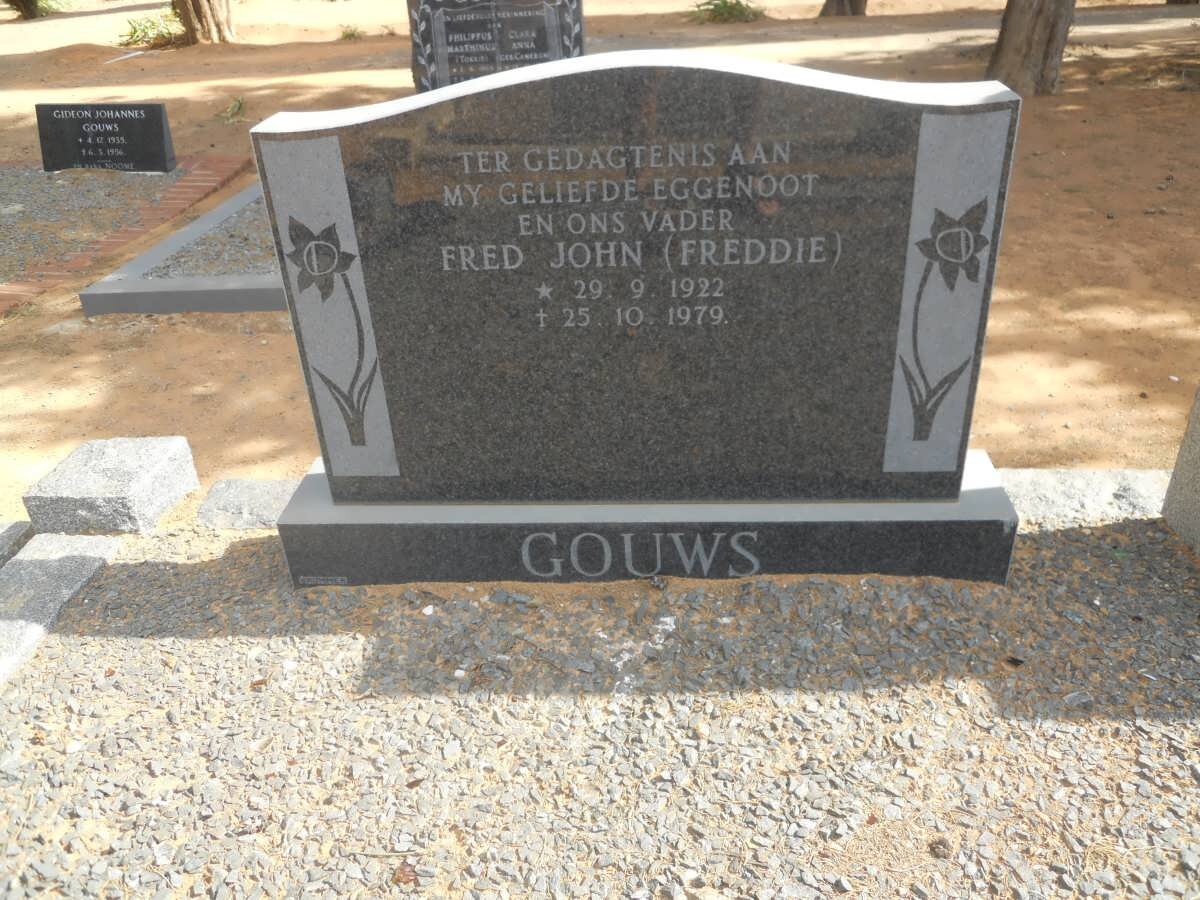 GOUWS Fred John 1922-1979