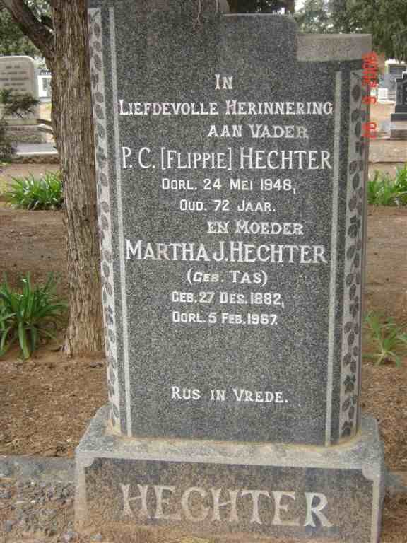 HECHTER P.C. -1948 &amp; Martha J. TAS 1882-1967