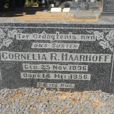 HAARHOFF Cornelia R. 1896-1956