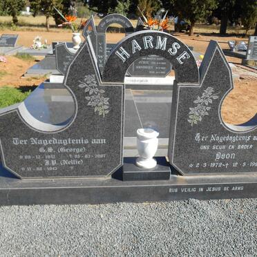 HARMSE G.S. 1942-2007 &amp; J.P. 1943 :: HARMSE Deon 1972-1995