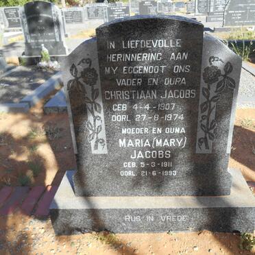 JACOBS Christiaan 1907-1974 &amp; Maria 1911-1993