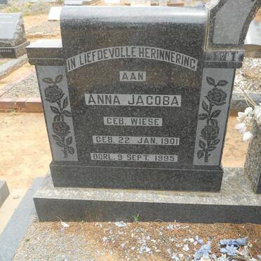 KLERK Anna Jacoba, de nee WIESE 1901-1995