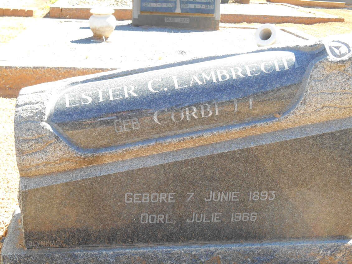 LAMBRECHT Ester C. nee CORBETT 1893-1966