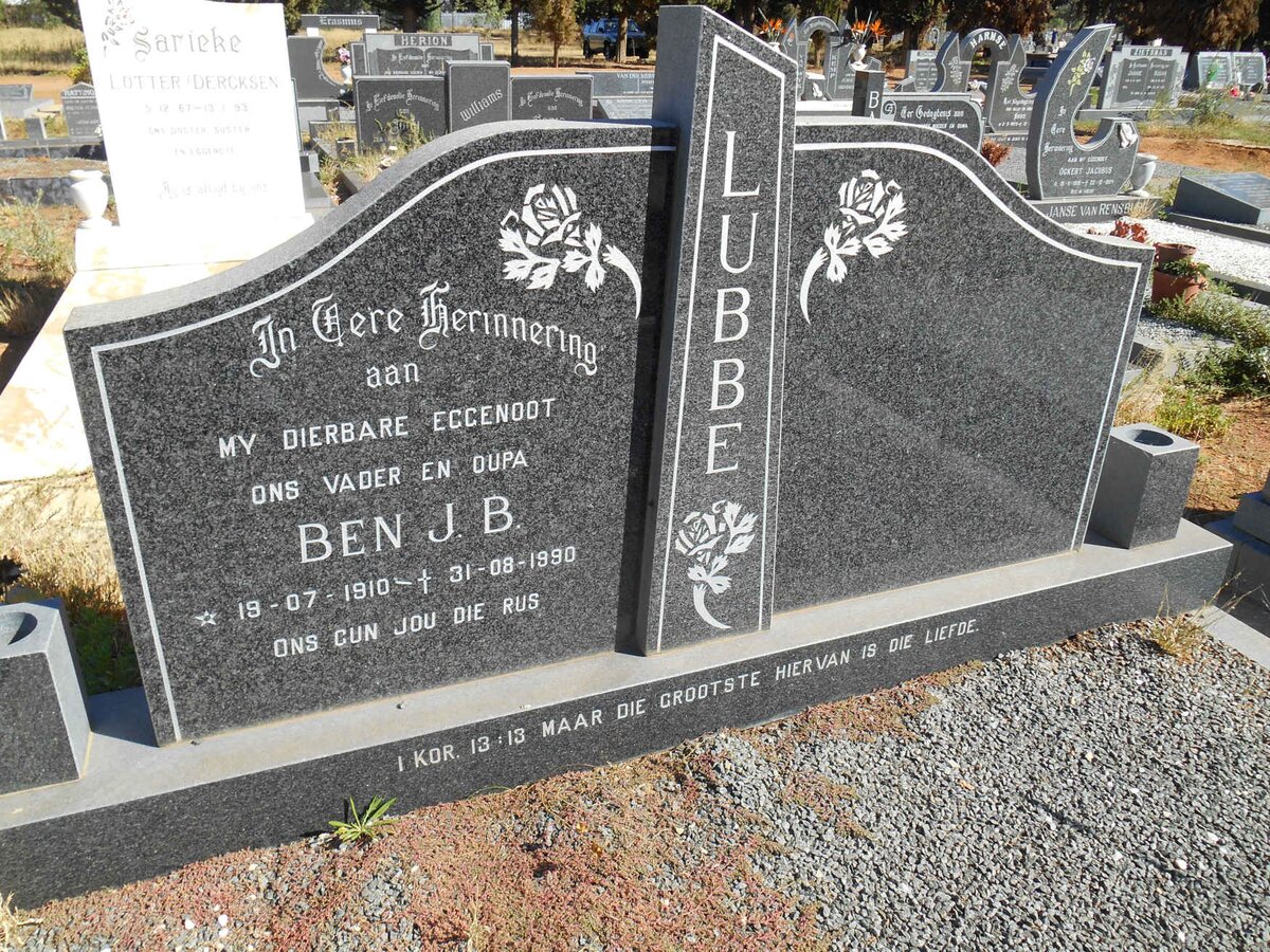 LUBBE Ben J.B. 1910-1990