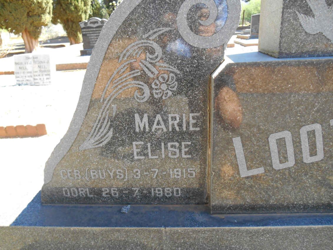 LOOTS Marie Elise nee BUYS 1915-1980