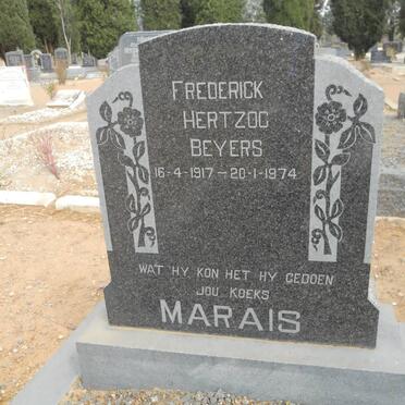 MARAIS Frederick Hertzog Beyers 1917-1974