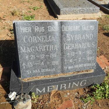MEIRING Sybrand Gerhardus 1901-1980 &amp; Cornelia Magaritha 1911-1981